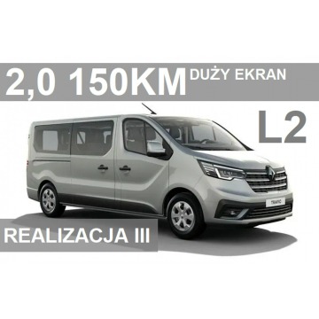 Renault Trafic - L2 150KM 2,0 EQUILIBRE Duży Ekran Kamera Realizacja Marzec 2284zł