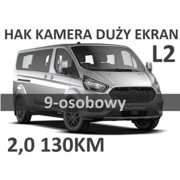 Ford Transit Custom - Kombi L2 130KM 9-osob. Trend Duży ekran Kamera  2438zł