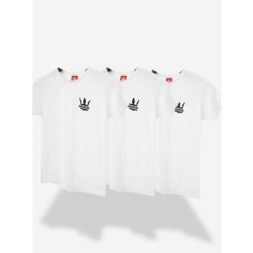 Zestaw 3 Damskich T-Shirtów Biały Jigga Wear Classic Logo