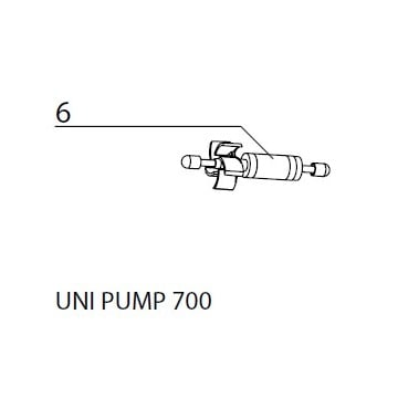 AQUAEL wirnik komplet uni pump 700
