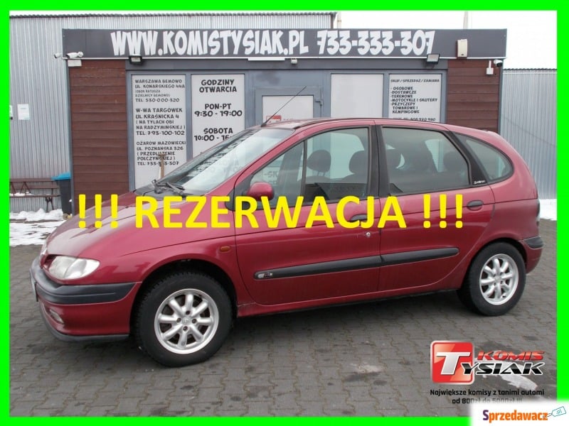 Renault Scenic  Minivan/Van 1999,  1.6 benzyna - Na sprzedaż za 3 900,00 zł - Ożarów Mazowiecki