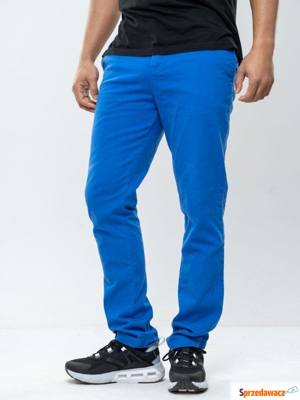 Spodnie Materiałowe Chino Royal Blue Core Slim... - Spodnie - Elbląg