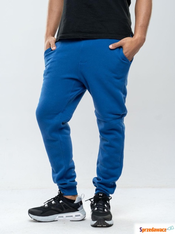 Spodnie Dresowe Jogger Royal Blue Classic Skinny... - Spodnie, spodenki - Ruda Śląska