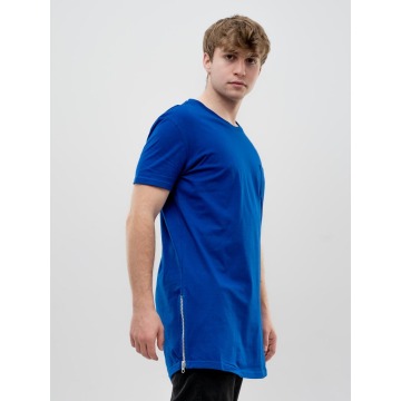 Koszulka Z Krótkim Rękawkiem Męska Niebieska Royal Blue Pocket