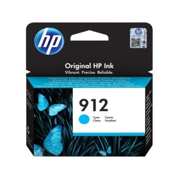 Oryginalny tusz HP 912 błękitny (3YL77AE)
