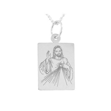 Medalik srebrny z wizerunkiem Jezusa MED-JEZUS.M-3