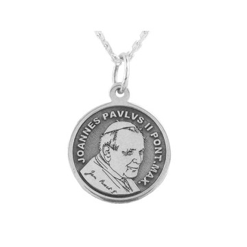 Medalik ze srebra z Świętym Janem Pawłem II, WEC-S-MED-JP-II-6