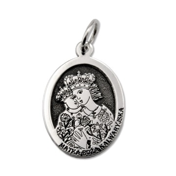 Medalik srebrny z wizerunkiem Matki Bożej Kalwaryjskiej MED-MBKAL-01