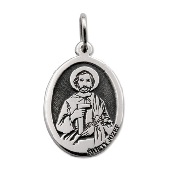 Medalik srebrny z wizerunkiem św. Józefa MED-JOZEF-01