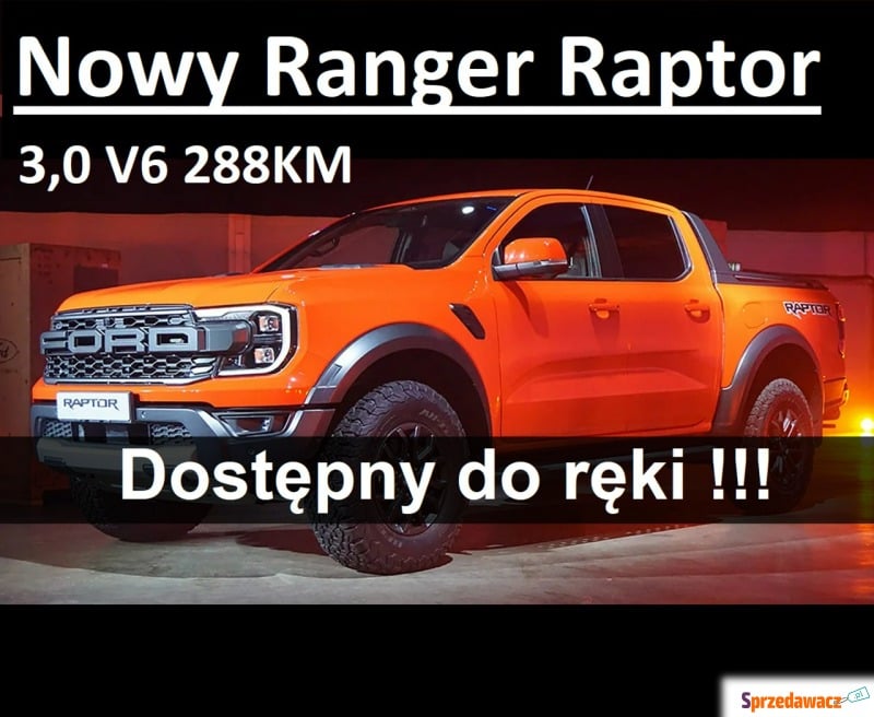 Ford Ranger  SUV 2022,  3.0 benzyna - Na sprzedaż za 350 550 zł - Szczecinek