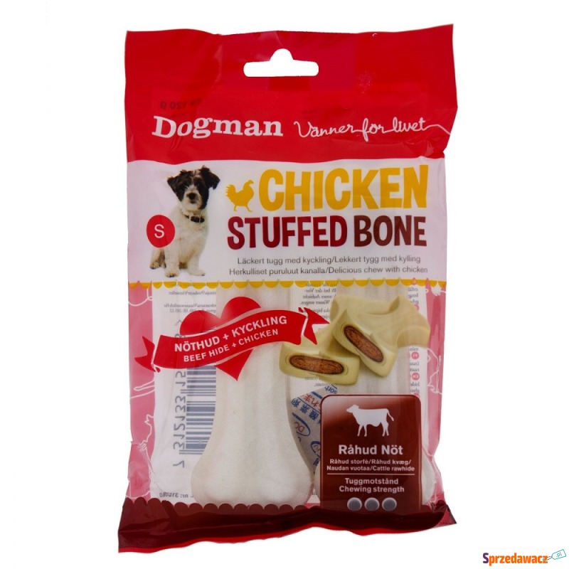 DOGMAN pies stuffed bone kurczak s 2pack 120 g - Przysmaki dla psów - Ełk