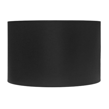 Abażur Velvet Cylinder Czarno-Srebrny 50x27cm