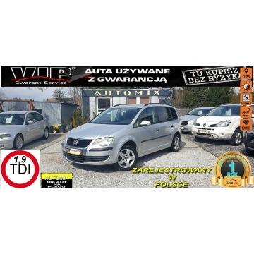 Volkswagen Touran - 1,9TDI MANUAL/AUTOMAT ! LIFT.7 SZT !! , Zarejestrowany .MożliwaZAMIANA