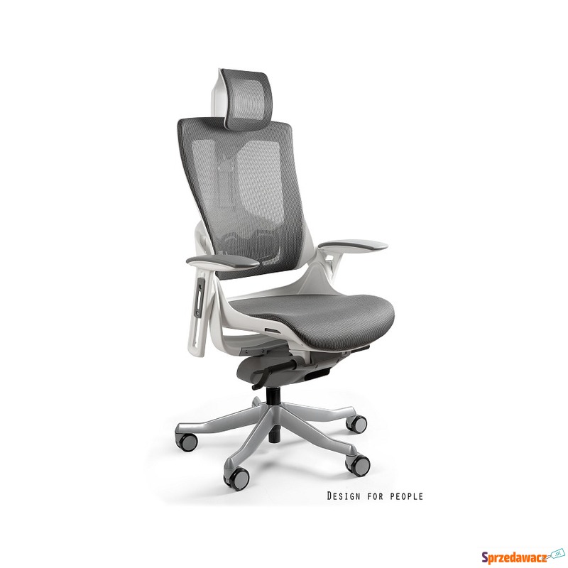 fotel ergonomiczny wau 2 biało - grafitowy - Krzesła biurowe - Kalisz