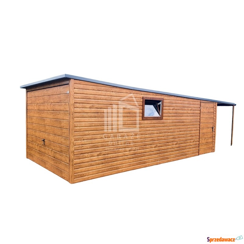 GARAŻ Blaszany 3m x 6m - spad tył...