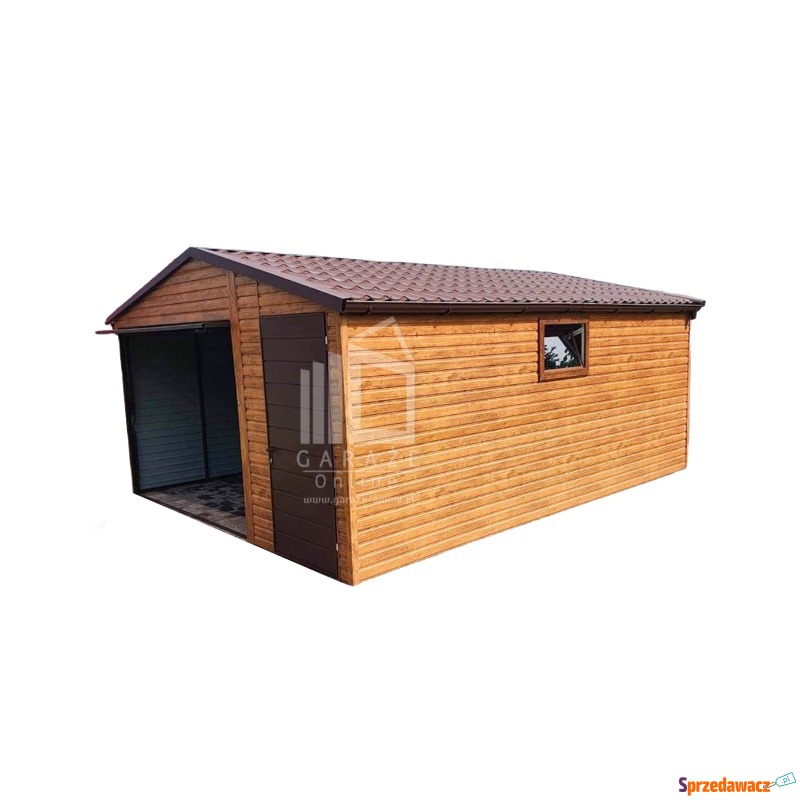 GARAŻ BLASZANY 4,5m x 6m - dwuspad...