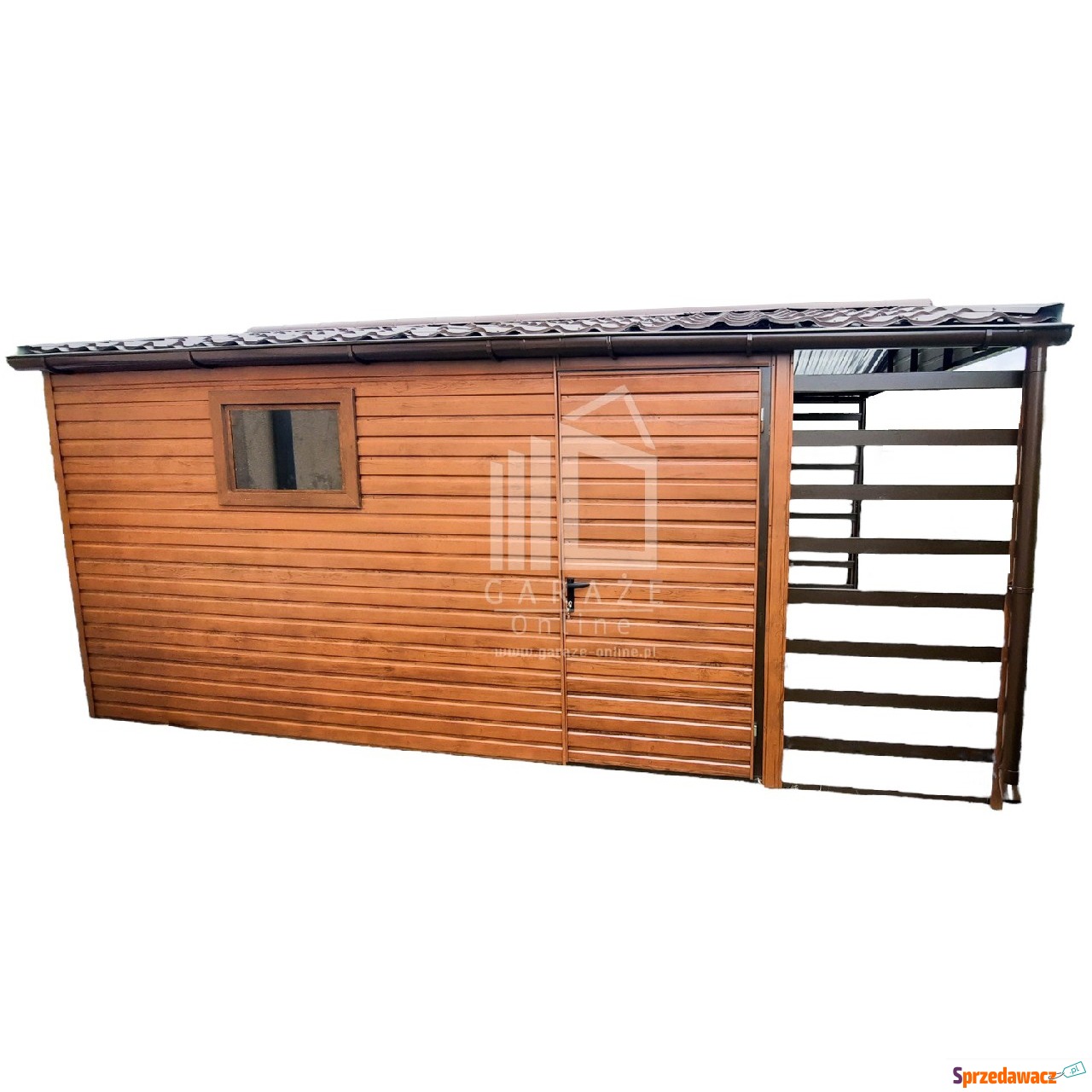 GARAŻ BLASZANY 3m x 5m poziom -...