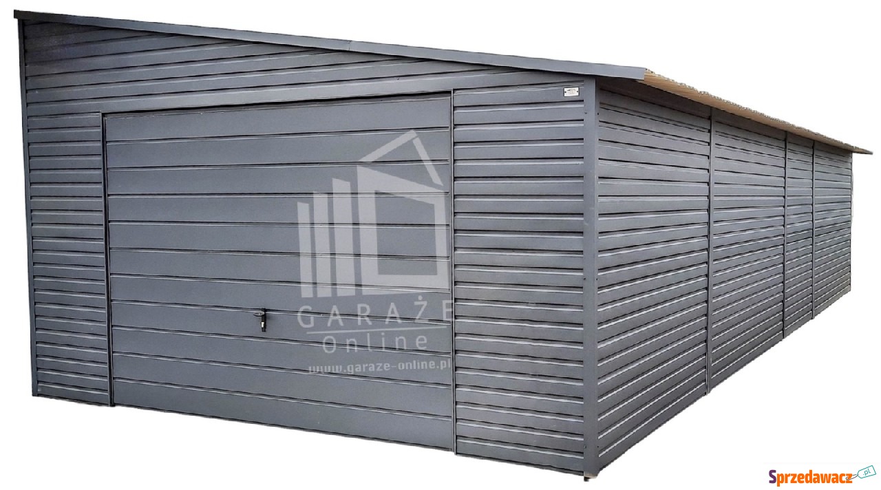 GARAŻ BLASZANY 5m x 8m poziom -...