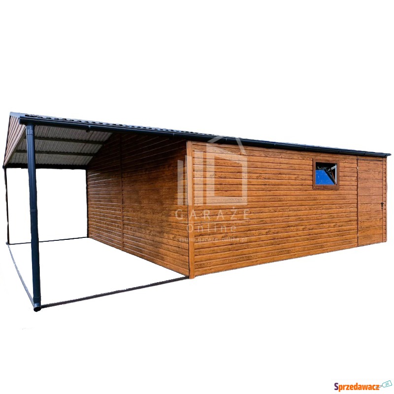 GARAŻ BLASZANY 6m x 6m poziom -...