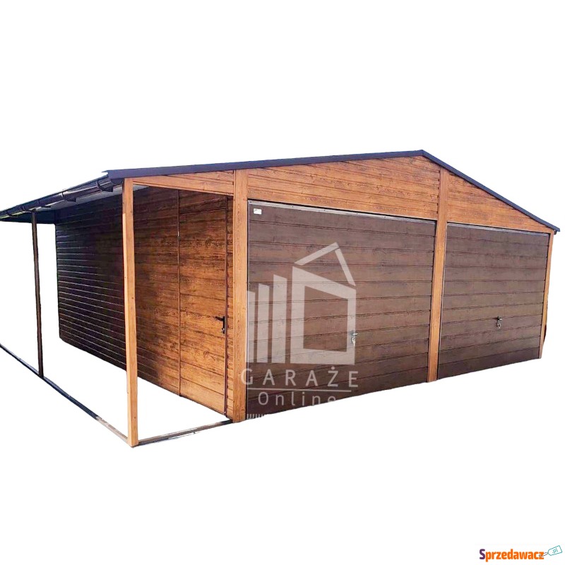 GARAŻ BLASZANY 6m x 6m poziom...