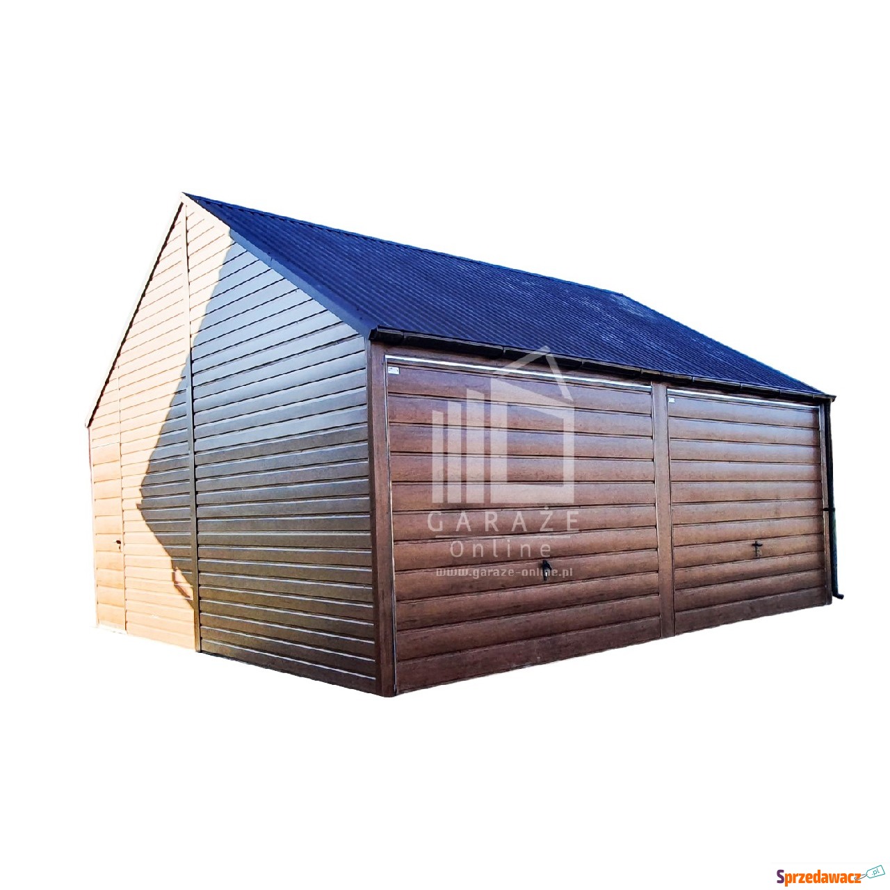 GARAŻ BLASZANY 6m x 6m - dwuspad...