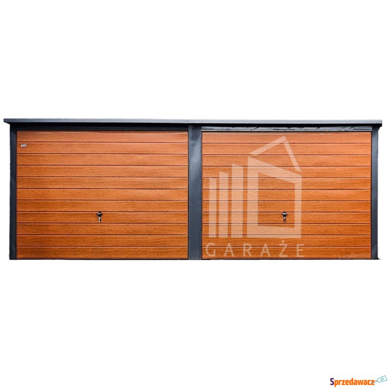 GARAŻ BLASZANY 6m x 6m spad tył...