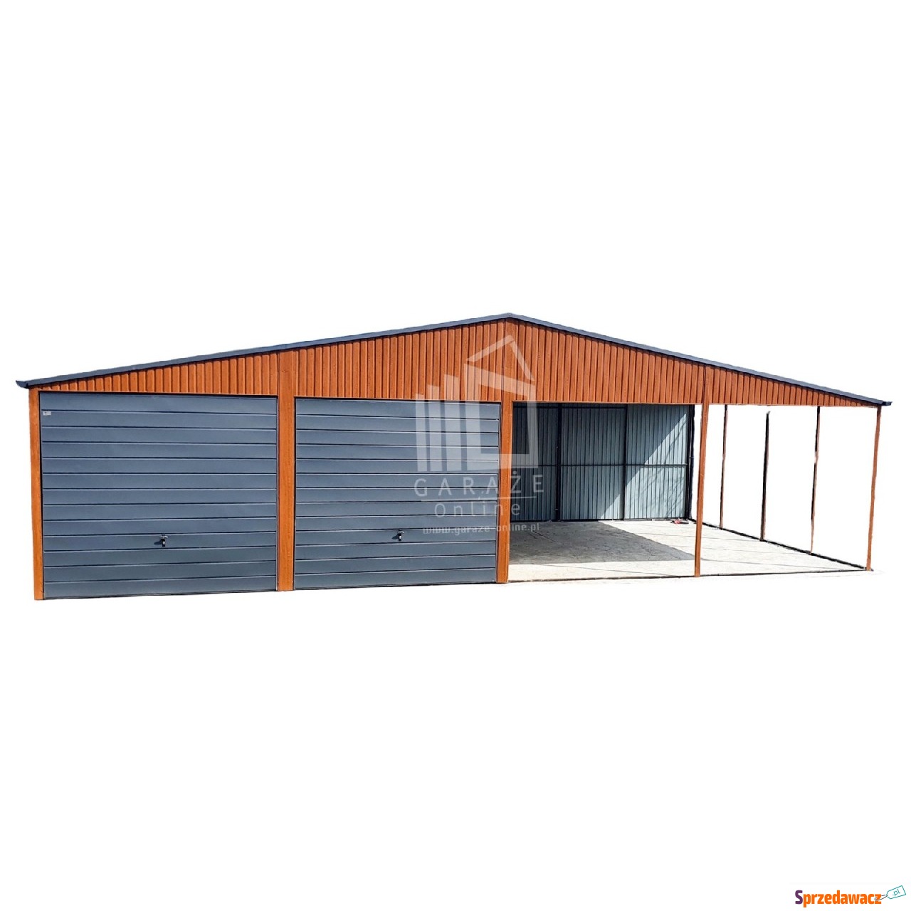 GARAŻ Blaszany 6m x 6m poziom...
