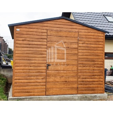 SCHOWEK - Domek Ogrodowy 3m x 3m Dwuspadowy - drzwi - drewnopodobny ID152 3x3