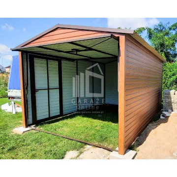 GARAŻ Blaszany 3m x 4m poziom - dwuspad Brama... - Garaże i wiaty - Siedlce - zdjęcie 6