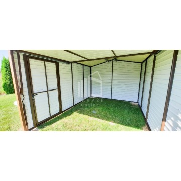 GARAŻ Blaszany 3m x 4m poziom - dwuspad Brama... - Garaże i wiaty - Siedlce - zdjęcie 7