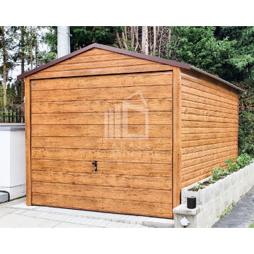 GARAŻ Blaszany 3m x 6m poziom - dwuspad Brama... - Garaże i wiaty - Piła - zdjęcie 4