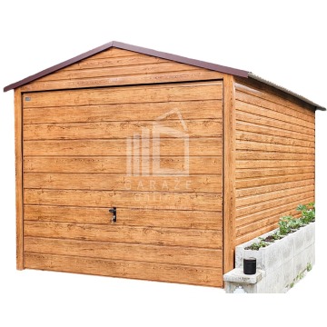 GARAŻ Blaszany 3m x 6m poziom - dwuspad Brama... - Garaże i wiaty - Piła - zdjęcie 1