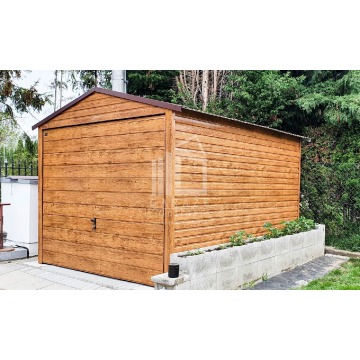 GARAŻ Blaszany 3m x 6m poziom - dwuspad Brama... - Garaże i wiaty - Piła - zdjęcie 7