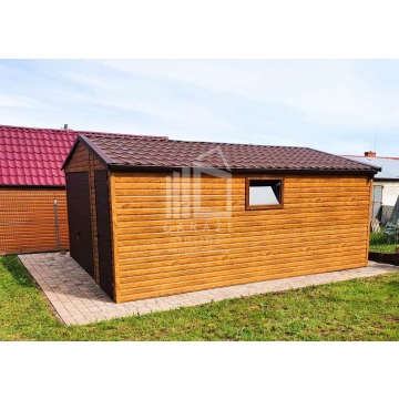 GARAŻ BLASZANY 4,5m x 6m - dwuspad blachodach... - Garaże i wiaty - Żnin - zdjęcie 2