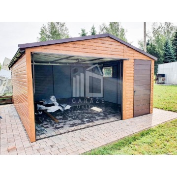 GARAŻ BLASZANY 4,5m x 6m - dwuspad blachodach... - Garaże i wiaty - Żnin - zdjęcie 6
