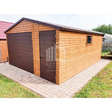 GARAŻ BLASZANY 4,5m x 6m - dwuspad blachodach... - Garaże i wiaty - Żnin - zdjęcie 7