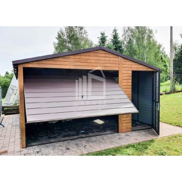 GARAŻ BLASZANY 4,5m x 6m - dwuspad blachodach... - Garaże i wiaty - Żnin - zdjęcie 8