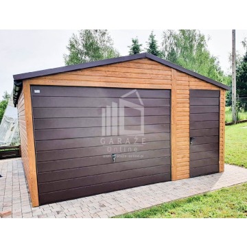 GARAŻ BLASZANY 4,5m x 6m - dwuspad blachodach... - Garaże i wiaty - Żnin - zdjęcie 9