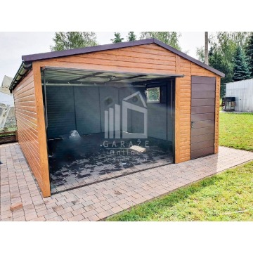GARAŻ BLASZANY 4,5m x 6m - dwuspad blachodach... - Garaże i wiaty - Żnin - zdjęcie 10