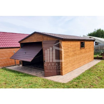 GARAŻ BLASZANY 4,5m x 6m - dwuspad blachodach... - Garaże i wiaty - Żnin - zdjęcie 11