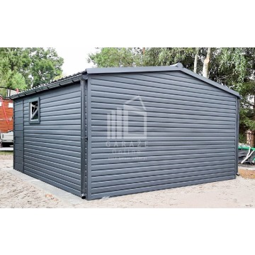 GARAŻ BLASZANY 5m x 6m poziom - dwuspad - Brama... - Garaże i wiaty - Radom - zdjęcie 5
