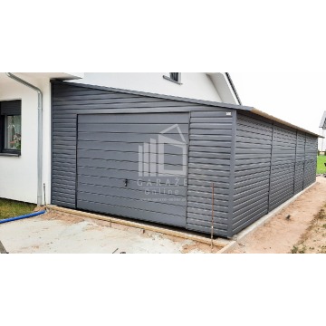 GARAŻ BLASZANY 5m x 8m poziom - spad w prawo -... - Garaże i wiaty - Opole - zdjęcie 4