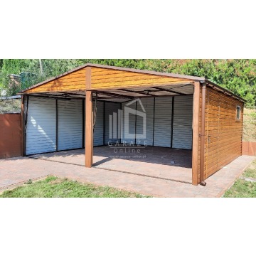 GARAŻ BLASZANY 6m x 5,8m poziom - dwuspad 2x... - Garaże i wiaty - Kielce - zdjęcie 3