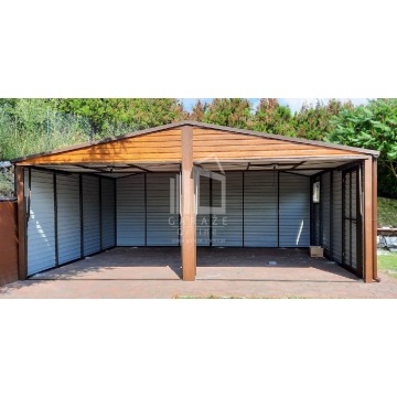 GARAŻ BLASZANY 6m x 5,8m poziom - dwuspad 2x... - Garaże i wiaty - Kielce - zdjęcie 4