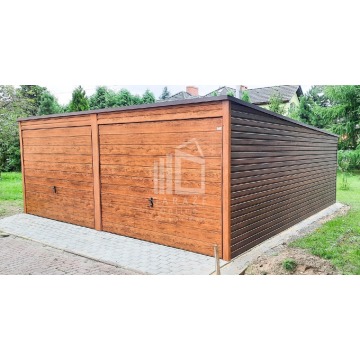 GARAŻ BLASZANY 6m x 5,8m - spad tył - 2x Brama... - Garaże i wiaty - Lubartów - zdjęcie 5