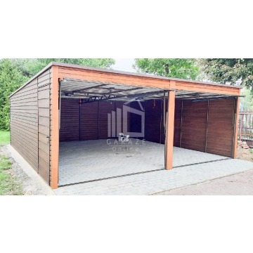 GARAŻ BLASZANY 6m x 5,8m - spad tył - 2x Brama... - Garaże i wiaty - Lubartów - zdjęcie 8