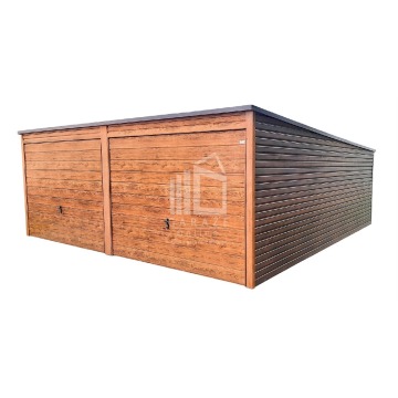 GARAŻ BLASZANY 6m x 5,8m - spad tył - 2x Brama... - Garaże i wiaty - Lubartów - zdjęcie 1