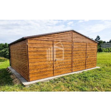 GARAŻ BLASZANY 6m x 5m poziom - dwuspad Brama... - Garaże i wiaty - Gniezno - zdjęcie 7