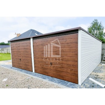 Garaż blaszany 6m x 6m poziom spad tył 2x Brama... - Garaże i wiaty - Włocławek - zdjęcie 4