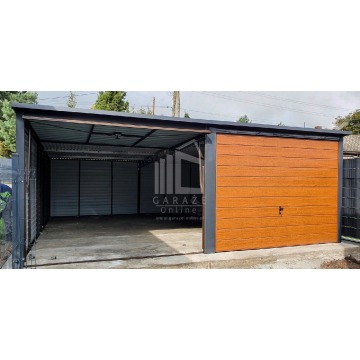 GARAŻ BLASZANY 6m x 6m spad tył - 2x Brama u... - Garaże i wiaty - Radom - zdjęcie 2